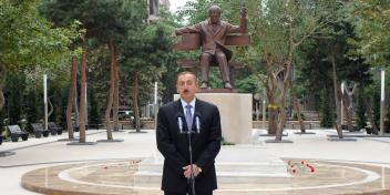 Speech by Ilham Aliyev at the unveiling of a statue of outstanding composer Fikrat Amirov in Baku