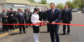 Ilham Aliyev participated at the opening of Saatly-Musaly-Mazrali road after its reconstruction