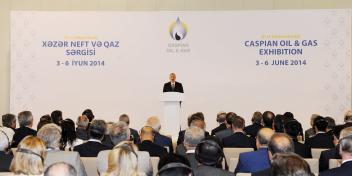 Speech by Ilham Aliyev at the 21st International Exhibition “Caspian Oil and Gas” in Baku