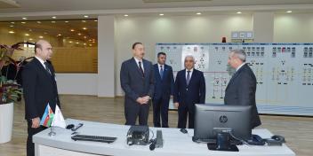 Ilham Aliyev attended the ceremony to commission new substations and office buildings of the “BakiElektrikShebeke” Open Joint-Stock Company