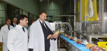 Ilham Aliyev attended the opening of bakery No 1 in the Khatai district of Baku