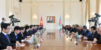 Ilham Aliyev had an expanded meeting with President of Vietnam Truong Tan Sang