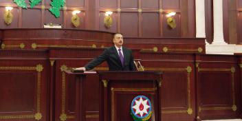 Speech by President of the Republic of Azerbaijan Ilham Aliyev at the inauguration ceremony