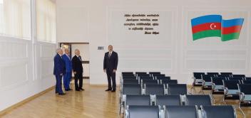 Ilham Aliyev reviewed schools No. 32 and No. 12 in Baku