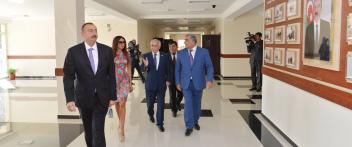 Ilham Aliyev reviewed secondary schools No 234, 125 and 121 in the Khazar district of Baku after major overhaul and reconstruction