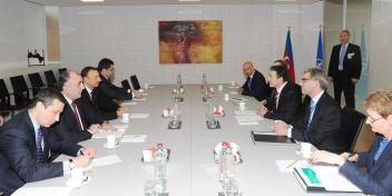 Ilham Aliyev met with NATO Secretary General Anders Fogh Rasmussen in Brussels