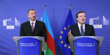 Ilham Aliyev and European Commission President Jose Manuel Barroso held a joint press conference