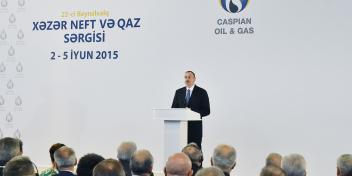 Speech by Ilham Aliyev at the opening of the Caspian Oil & Gas 2015 exhibition