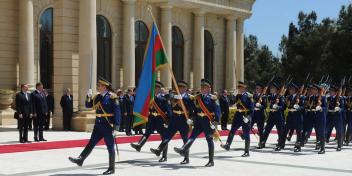 An official welcoming ceremony was held for President of Ukraine, Viktor Yanukovych