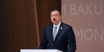 Ilham Aliyev attended the official opening ceremony of the Crans Montana Forum