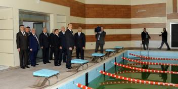 Ilham Aliyev reviewed the Shaki Olympic Sports Center after reconstruction