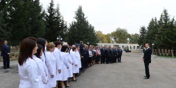 Speech by Ilham Aliyev at Saatli central district hospital after major overhaul