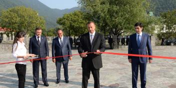 Ilham Aliyev attended the opening of a conference center at the El Resort Hotel in Gakh