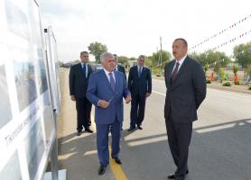 Ilham Aliyev attended the opening of the Bulagli-Bahramtapa section of the Hajigabul-Bahramtapa highway