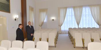 As part of a visit to Goygol, Ilham Aliyev reviewed a Youth Center