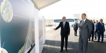 Ilham Aliyev reviewed the environmental project around Lake Boyukshor and adjacent areas