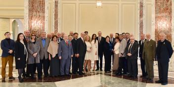 Ilham Aliyev met with a group of prominent culture and art figures who arrived in Baku to attend the 70th anniversary ceremony of People`s Artist Polad Bulbuloglu