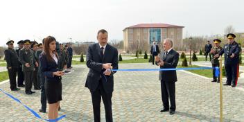 Ilham Aliyev attended the opening of the new administrative building of Military Prosecutor`s Office of Nakhchivan