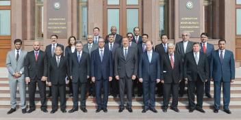 Ilham Aliyev received ambassadors and heads of diplomatic missions of Muslim countries in Azerbaijan on the occasion of the holy month of Ramadan