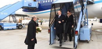 Ilham Aliyev arrived in Germany on a working visit