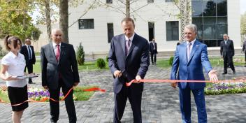 Ilham Aliyev attended the opening of a new office building of the Bilasuvar District branch of the "Yeni Azerbaijan Party"