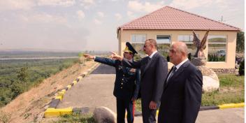 Ilham Aliyev visited a new Yukhary Zeykhur Border Post under construction