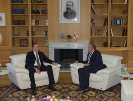 Meeting of Ilham Aliyev and President of Georgia Giorgi Margvelashvili was held in Tbilisi