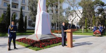 Speech by President Ilham Aliyev at a ceremony to unveil the monument to the founder of the Republic of Turkey Mustafa Kemal Ataturk