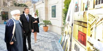 Ilham Aliyev attended the opening of the Ajdarbay Mosque in Baku after major overhaul and reconstruction