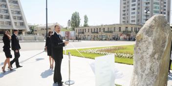 Ilham Aliyev attended the opening of a new park complex in Baku