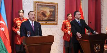 Presidents of Azerbaijan and Montenegro made statements for the press