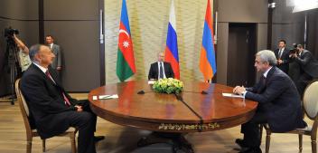 A joint meeting of the Presidents of Azerbaijan, Russia and Armenia was held in Sochi