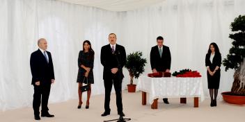 Speech by Ilham Aliyev at the opening of a residential building for disabled veterans of the Karabakh war and martyr families in Sumgayit