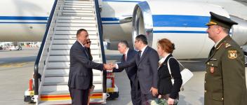 Ilham Aliyev arrived in Belgium on a working visit