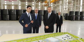 Ilham Aliyev attended the opening of a plant for the production of steel pipes of the “Azertechnoline” Limited Liability Company