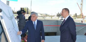 Ilham Aliyev attended the opening of a new automobile tunnel and underground pedestrian crossing in Heydar Aliyev Avenue