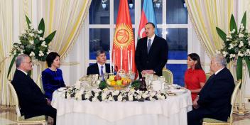 Official reception was hosted in honor of President of the Kyrgyz Republic Almazbek Atambayev