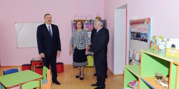 Ilham Aliyev reviewed kindergarten No 96 in the Nasimi district after major overhaul and reconstruction