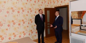 Ilham Aliyev attended the opening of a residential building for disabled veterans of the Karabakh war and martyr families in Sumgayit