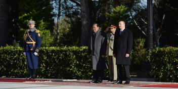 Official welcoming ceremony for President of Pakistan Mamnoon Hussain was held