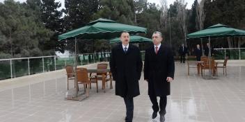 Ilham Aliyev familiarized himself with the course of large-scale improvement and reconstruction work at the Nasimi recreational park in Sumgayit