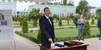 Visit of Ilham Aliyev to southern region