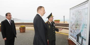 Ilham Aliyev reviewed the recreation complex on the banks of the River Kura in Mingachevir after its reconstruction