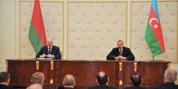 The Presidents of Azerbaijan and Belarus made a statement for the press