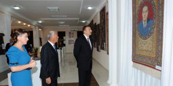 Ilham Aliyev attended the opening of the carpet museum in Khachmaz