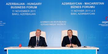 Speech by Ilham Aliyev at the Azerbaijani-Hungarian business forum