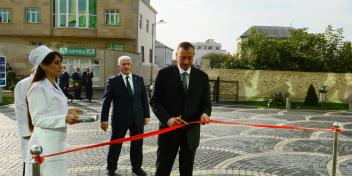 Ilham Aliyev attended the opening of outpatient clinic No 14 in the Ahmadli settlement of Baku