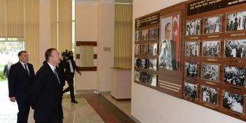 Ilham Aliyev attended the opening of a new office building of the Saatli district branch of the “Yeni Azerbaijan Party”