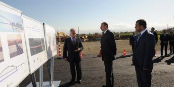 Ilham Aliyev checked out the construction works, carried out in Arkivan district