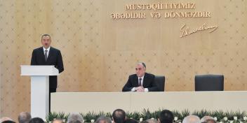 Ilham Aliyev attended the 5th session of the heads of Azerbaijani diplomatic services